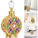 LEUYA Vintage Perfume Dropper Bottles - 12ml Diamond Crystal Portable Refillable Glass Bottle for Perfume & Essential Oils | Ideal Travel Accessory - Buy Online on GoSupps.com