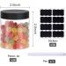 36PCS 8OZ Plastic Jars with Screw On Lids - Refillable Round Containers for Cosmetics, Food, and Slime (Clear & Black) - Buy Online on GoSupps.com