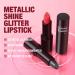  Vawolecy Sparkling Metallic Lip Gloss Gothic Diamond Lipstick with Intense Light Glittering Lip Gloss for Women and Girls - Buy Online on GoSupps.com