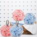 LYroo 4 Pack Bath Sponge Loofahs Mesh Pouf Body Scrubber + Hooks - Men and Women - Buy Online on GoSupps.com