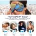 Haskirky Light Blocking Eye Mask - Adjustable Unisex Travel Accessory for Deep Sleep and Meditation - Breathable Comfort in Bright Blue - Buy Online on GoSupps.com