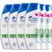 Head & Shoulders, Menthol Fresh Anti-Dandruff Shampoo, Deeply Cleanses Hair and Scalp, Fresh Minty Sensation, Pack of 6x285 ml