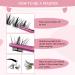 Buy Cluster Eyelashes - 72 Pieces DIY Extensions Soft & Comfortable Reusable Dazzle-D 10mm - Buy Online on GoSupps.com