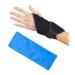 2 x cooling pad wrist for joint pain tendonitis warm/cold neoprene bandage & gel pack black/blue