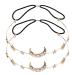 FRCOLOR Moon Stars Hairband Moon Stars Tiaras Headband Gold Jewelry Headpiece Wedding Hair Accessories for Women 2pcs