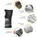 Silver Wrist Compression Sleeves (1 Pair) for Carpal Tunnel Relief - Arthritis Tendonitis Support for Men and Women - Breathable Sweat-Absorbing Design - Size Large - Buy Online on GoSupps.com