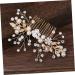 FRCOLOR Bridal Headwear Comb for bride bridal hair comb rhinestone bride wedding hair comb pearl floral pearl hair comb Rhinestone Comb manual Wedding Crystal Headpiece - Buy Online on GoSupps.com