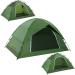Camping Tent for 2 Person, 4 Person, 6 Person - Waterproof Two Person Tents for Camping, Small Easy Up Tent for Family, Outdoor, Kids, Scouts in All Weather and All Season by Clostnature Jungle green (Single Door) 2 Person