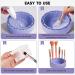 LELE LIFE Makeup Brush Cleaner Mat with Drying Rack Silicone Makeup Brush Cleaning Mat Scrubber Bowl Make Up Brush Cleaner Pad for Cosmetic Brushes Purple - Buy Online on GoSupps.com