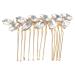 FOMIYES Rhinestone Wedding Hair Comb Bride Bridal Hair Clip Women Crystal Hair Pieces Headpiece Hair Pins Bridesmaids Flower Girls Hair Barrettes Hairpin Hair Accessories Jewelry