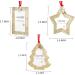 2022 Gold Star Christmas Tree Ornaments - Set of 3 with Picture Frame Insert for Baby and Pet - Holiday Keepsake Gift - Buy Online on GoSupps.com