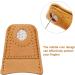 Willbond Sewing Thimble Finger Protectors - 6 Leather Coin Pads for Knitting, Quilting, Sewing - 3 Sizes - DIY Craft Accessories - Buy Online on GoSupps.com