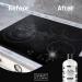 Therapy Glass Stovetop Cleaner Kit - 3 Non-Scratch Pads & Razor Scraper for All Cooktops - Effective Oven & Ceramic Cleaning Solution - Buy Online on GoSupps.com