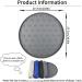 Ptlom Silicone Pet Placemat - Prevent Food/Water Overflow - Suitable for Small, Medium & Big Dogs/Cats - Many Paws Design - Grey - Buy Online on GoSupps.com