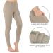 Beroy Girls Equestrian Breeches - Kids Full Seat Horse Riding Pants, Khaki Large - Buy Online on GoSupps.com
