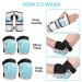 Dinosaur Knee and Elbow Pads Set for Kids 5-15 Years Tiffany Blue - Protective Gear for Skating, Cycling, Scooter - Includes Wrist Guards and Drawstring Bag - Buy Online on GoSupps.com