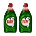 Housold 320ml Fairy Original Washing Up Liquid | 2x More Liquid Lasts 50% Longer Faster Tough Grease Cleaner Suitable for a Wide Range of Dishes and Cookwares (Pack of 2)