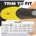 Plantar Fasciitis Insoles for Men and Women - 265mm Hard Arch Support Shoe Inserts - 1 Pair for Flat Foot Pain Relief - EVA Gel Insoles for Work Boots - Size M (Men's 8.5-10, Women's 10-11) - Buy Online on GoSupps.com
