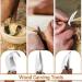 Wood Carving Tools  7 in 1 Wood Carving Kit with Carving Hook Knife  Wood Whittling Knife  Chip Carving Knife  Gloves  Carving Knife Sharpener for Beginners Woodworking kit Brown 7 in 1 - Buy Online on GoSupps.com