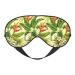 Flowering Plant Print Fashion Block Out Light Eye Mask 7.9X4 inch for Air Travel Full Night Sleeping