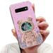 Tivenfezk Nadoli for Samsung Galaxy S10 Treibsand B r Astronaut Hidden Stand Shell caricature glitter astronaut stand Soft silicone bling mobile phone case.