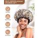 Mikimini Large Leopard Shower Hood for Women - Stylish Waterproof Reusable & Washable - Perfect for Long Hair XL (1 Piece) - Buy Online on GoSupps.com