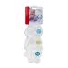 Infantino White Crystal Clear 3 Stage Teether Set - 3 Soft -Textured Teethers for Sensory Exploration and Teething Relief Silicone Free From BPA PVC Dyes and Phthalates
