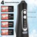 Powerful Electric Mouth Shower | 4 Modes & Nozzles | Wireless IPX7 Waterproof Oral Cleaner | 310ml Removable Tank for Travel & Home - Buy Online on GoSupps.com