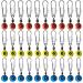 Fishing Barrel Swivels 60 PCS Fishing Swivels with Snap Fishing Swivel Fishing Accessories 3 Sizes