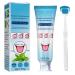 Tongue cleaner gel with brush-tongue cleaner set |Reduces bad breath and maintains oral care easy to use with non-synthetic