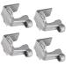 Boat Bumper Clips Pontoon Boat Fender Clips for Docking Pontoon Boat Square Rail Fender Hangers/Adjusters/Clips Work with Pontoon Bumpers for Docking Grey 4 Pack