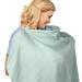 Still ceiling made of Musselin Musselin breastfeeding with a arched neckline complete coverage breathable breastfeeding ceiling made of cotton for simple view of the breastfeeding of the baby (light green)