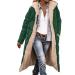 Hanxiulin fleece jacket plush jacket cuddly jacket ladies wool coat long warm winter coat breathable warm bomber jacket with hooded plush jacket m gn2