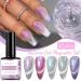 Holographic Glitter Gel Nail Polish - Cat Eye Gel Polish Kit with Magnet - 5 Colors Glitter Phantom Chameleon Magnetic Gel Nail Varnish - Soak Off UV Gel Nail Polish Home DIY Manicure - Buy Online on GoSupps.com