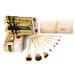 Luvia Cosmetics - Bamboo s Leaf - make -up brush set made of sustainable bamboo with 8 brushes and practical storage bag made of linen - real taklone hair - vegan and suitable for animal hair allergy sufferers