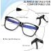 JM 3-Pack Classic Square Reading Glasses - Fashion Oversized Blue Light Filter Glasses for Women & Men - Mixed Strength 1.0x - Buy Online on GoSupps.com