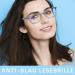 Zonlon 4-Pack Fashion Reading Glasses for Women | Blue Light Filter & Spring Hinges | Lightweight & Convenient 3.5x Magnification - Buy Online on GoSupps.com