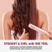 SUPRENT 1 Inch Hair Straightener Flat Iron | 2-in-1 Ceramic Curls & Straightens | Fast Heat Dual Voltage 110-240V | Travel-Friendly Pink - Buy Online on GoSupps.com