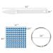 200 Pcs Clear Nail Swatch Sticks with Ring | Stiletto Practice Tips & Number Stickers for Nail Polish Color Display - Buy Online on GoSupps.com