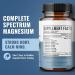 10-in-1 Magnesium Supplement 500 mg | High Absorption Magnesium Complex with Mag Glycinate Citrate Vitamin B6 Magnesium for Sleep Muscle Bone & Heart Health Vegan & Gluten-Free 45 Day Supply - Buy Online on GoSupps.com