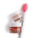 Trio Lip Care Set - Exfoliating Brush Lip Scrub & Moisturizing Balm for Chapped Lips - Ros Champagne - Buy Online on GoSupps.com