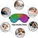 Colorful Glitter Print Sleep Eye Mask - Soft Blindfold with Elastic Strap for Travel & Night Sleeping - Buy Online on GoSupps.com