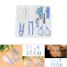 Portable Baby Grooming Kit for Nursery Newborns - Hair Brush, Nail Clipper, Nasal Aspirator & More - Blue - Buy Online on GoSupps.com