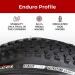 Fincci 26x1.95 Inch Foldable Mountain Bike Tires - Pair of 2 | All Mountain Enduro 60 TPI for MTB Hybrid Bicycle - Buy Online on GoSupps.com