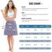 Beroy Women's 20 Knee Length Athletic Skort with Shorts - Navy Floral (Medium) - Buy Online on GoSupps.com