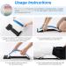 Moocoo Back Stretcher with Magnet - Lower Back Pain Relief Device | Multi-Level Back Massager for Herniated Disc, Sciatica, Scoliosis - Lumbar Support Spine Board (White) Blue-white - Buy Online on GoSupps.com