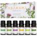 ASAKUKI Top 6 Essential Oils Set, 100% Natural Aromatherapy Oils for Diffusers, Humidifiers, Massage, Clean, Hair Care - Tea Tree, Lavender, Peppermint, Eucalyptus, Lemongrass, Sweet Orange 10ml Oils 6 Count (Pack of 1)