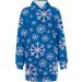 Shop Women's Cartoon Christmas Costume Dress - Sexy Oversized Long-Sleeved Party Dress with Bag - Elegant Mini Dress in Blue - Buy Online on GoSupps.com
