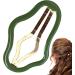 Snap Barrettes Cloud-Shape Minimalist Hairpin | Metal Cloud-Shape Hollow 2.8 Inches for Favor Photo Prop Hair Accessories for Women Girls Green - Buy Online on GoSupps.com