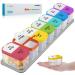 Extra Large Pill Organizer 7 Day XL Daily 2 Times a Day Pill Box 7 Day Am Pm Pill Case Jumbo Pill Container for Supplements Big Pill Holder Twice A Day Oversized Daily Medicine Organizer for Vitamins